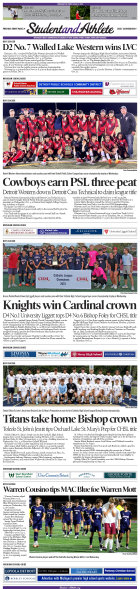 StudentandAthlete.org: October 5, 2023 edition. Michigan's premier source of high school sports news