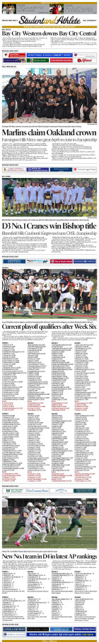 StudentandAthlete.org: October 3, 2023 edition. Michigan's premier source of high school sports news