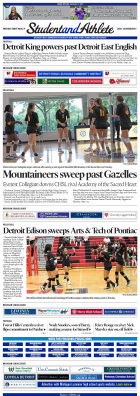 StudentandAthlete.org: September 22, 2023 edition. Michigan's premier source of high school sports news