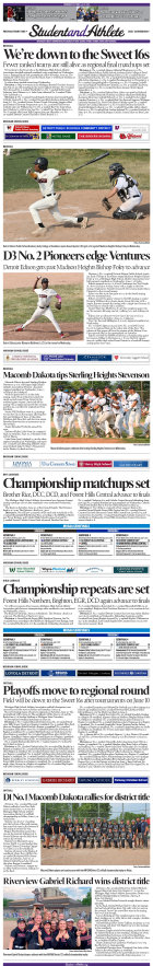 June 8, 2023 front page: StudentandAthlete.org