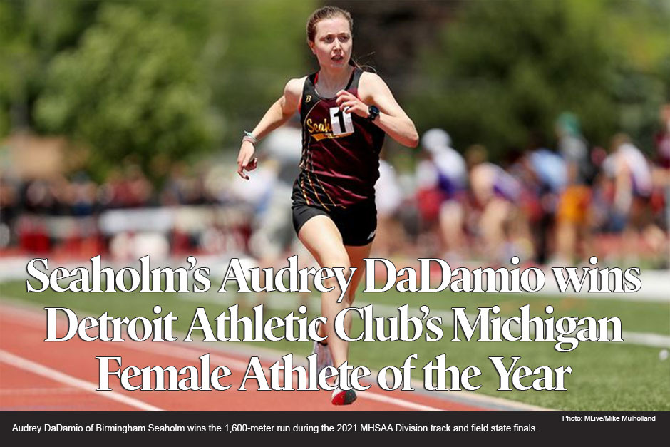 Birmingham Seaholm’s Audrey DaDamio wins Detroit Athletic Club’s Michigan Athlete of the Year 